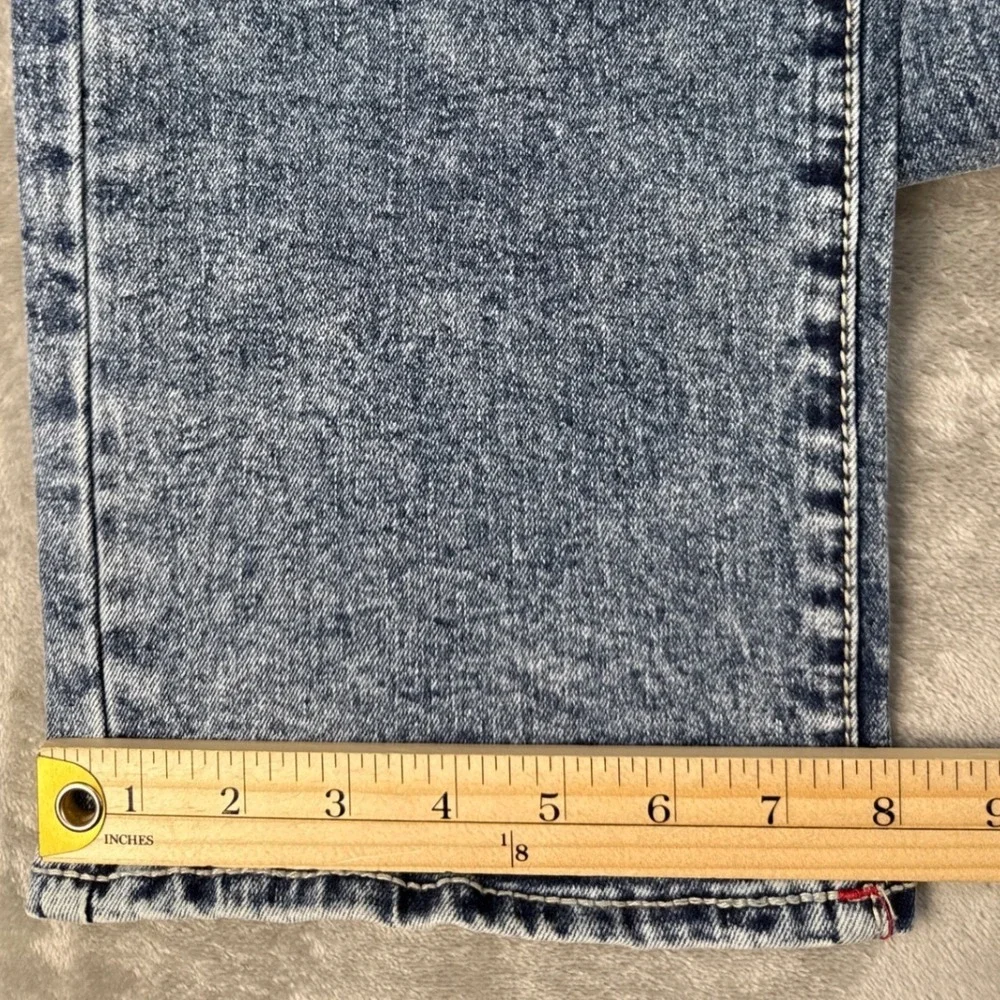 True Religion Jeans Mens 34 Ricky Big T NF Blue Acid Wash Red Stitch NEW